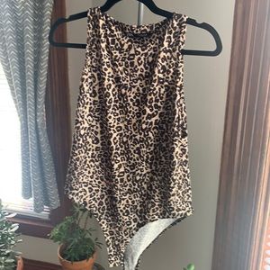 Leopard print bodysuit